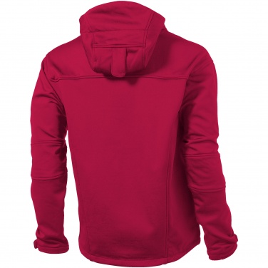 Logo trade promotional giveaways picture of: Match softshell jacket, red