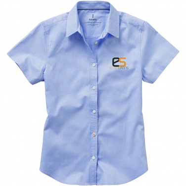 Logotrade business gift image of: Manitoba short sleeve ladies shirt, light blue