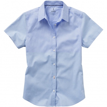 Logo trade business gift photo of: Manitoba short sleeve ladies shirt, light blue