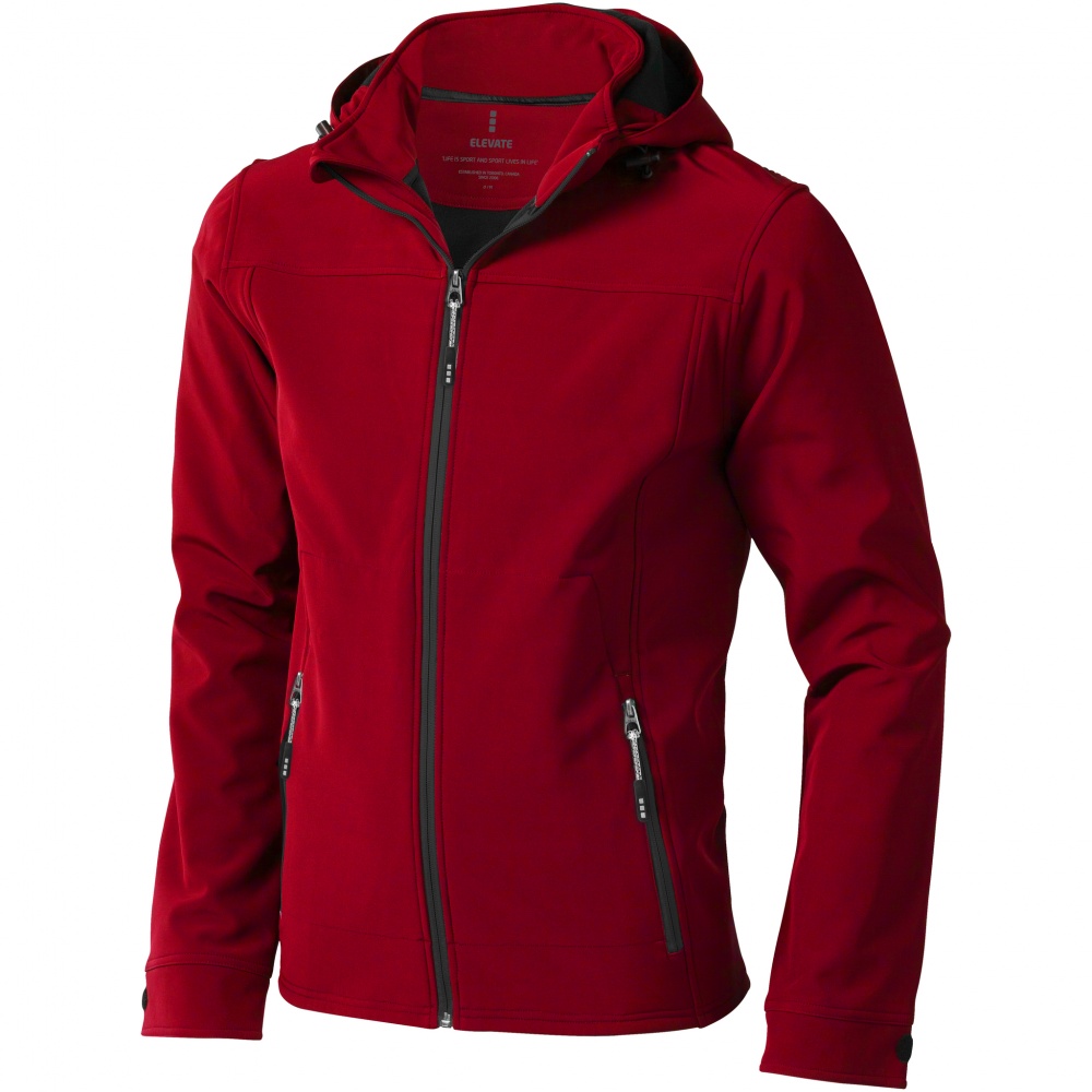 Logo trade business gift photo of: Langley softshell jacket, red