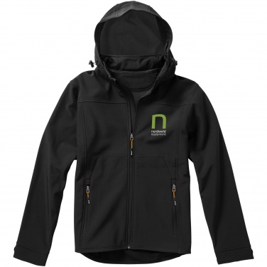 Logo trade corporate gift photo of: Langley softshell jacket, black