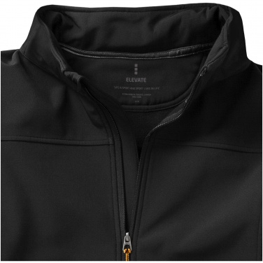 Logo trade advertising product photo of: Langley softshell jacket, black