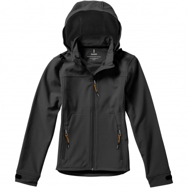 Logotrade promotional merchandise image of: Langley softshell ladies jacket, dark grey