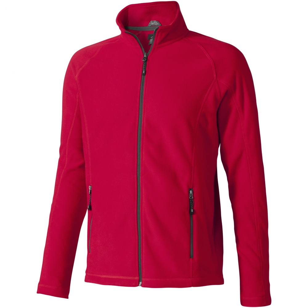 Logotrade advertising product picture of: Fleece jacket Rixford Polyfleece Full Zip, red