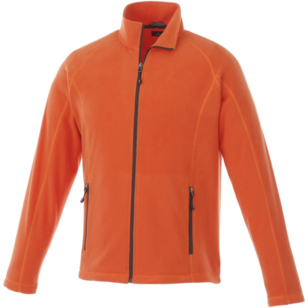 Logo trade promotional giveaways image of: Rixford Polyfleece Full Zip, orange