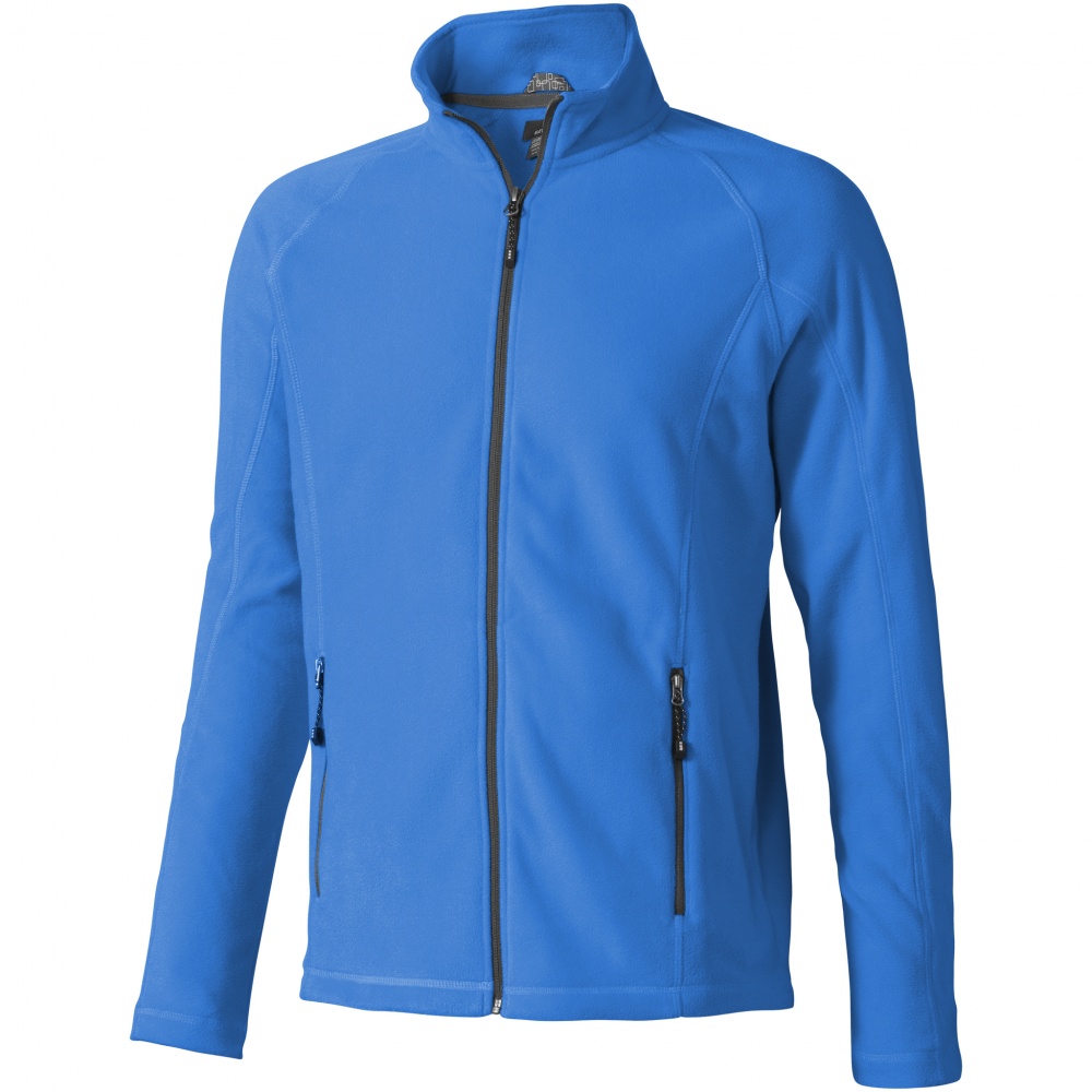 Logo trade promotional merchandise photo of: Rixford Polyfleece Full Zip, blue