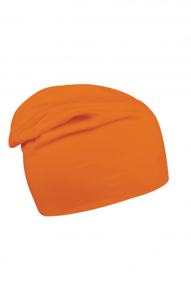 Logo trade advertising products image of: Beanie Long Jersey, orange