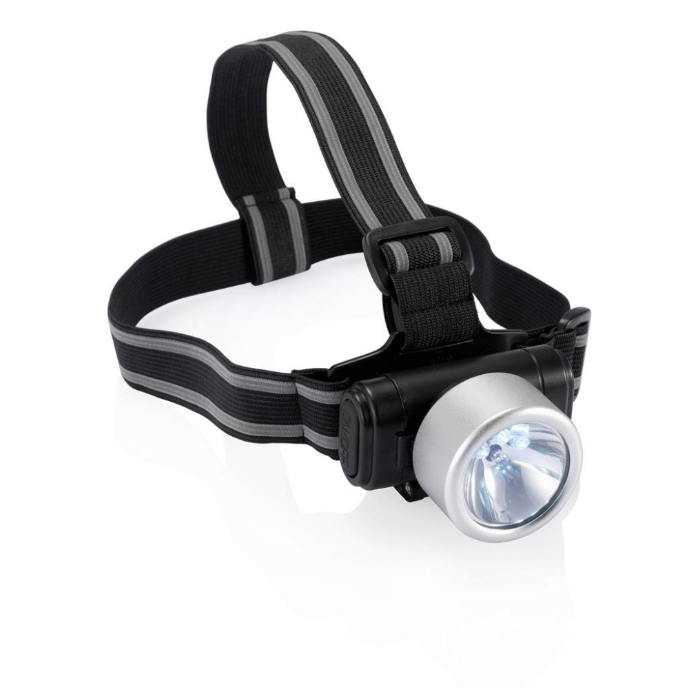 Logo trade promotional gifts picture of: Everest headlight, silver