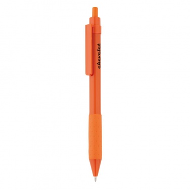 Logo trade promotional merchandise image of: X2 pen, orange