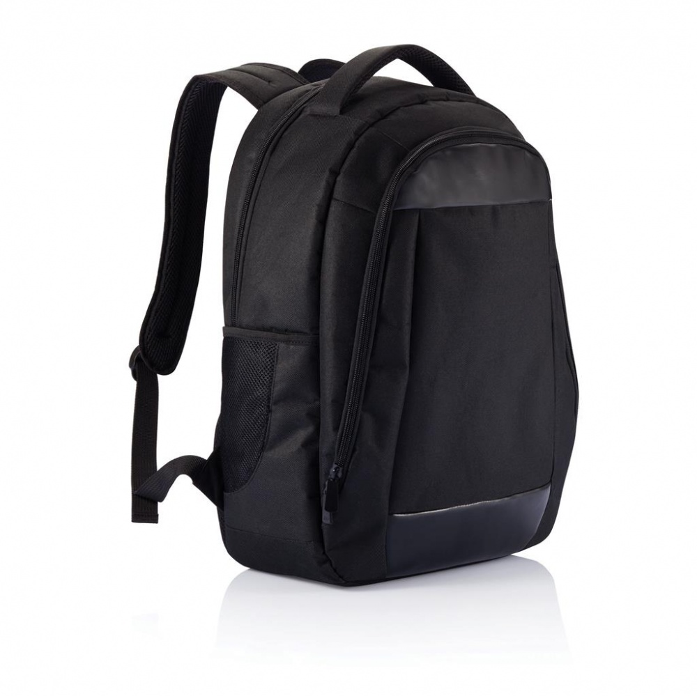 Logo trade business gift photo of: Boardroom laptop backpack PVC free, black
