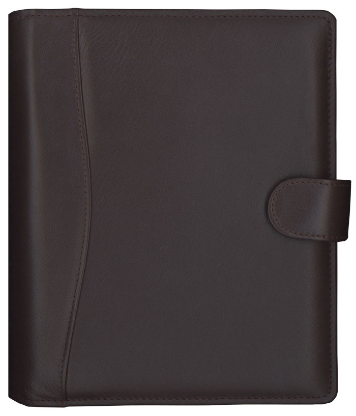 Logotrade promotional giveaway image of: Calendar Time-Master Maxi leather brown