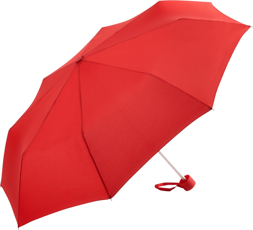 Logo trade promotional giveaway photo of: Alu mini windproof umbrella, 5008, red