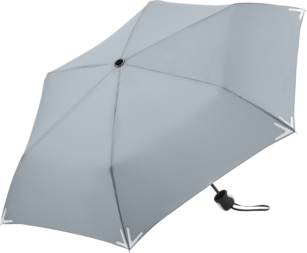 Logo trade promotional gift photo of: Mini umbrella Safebrella® 5071, Grey