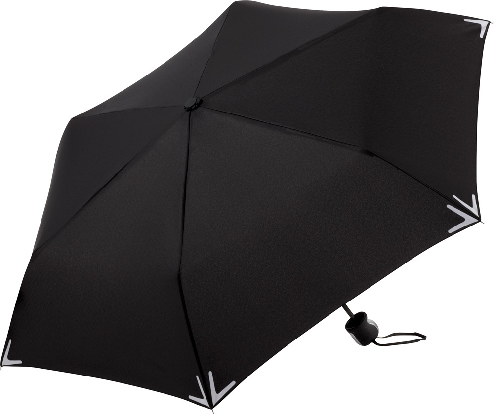 Logotrade promotional merchandise picture of: Mini umbrella Safebrella® 5071, Black