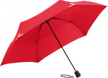 Logo trade promotional product photo of: Mini umbrella Safebrella® LED light 5171, Red