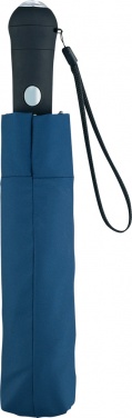 Logo trade promotional merchandise photo of: AC mini umbrella Safebrella® LED 5571, Blue