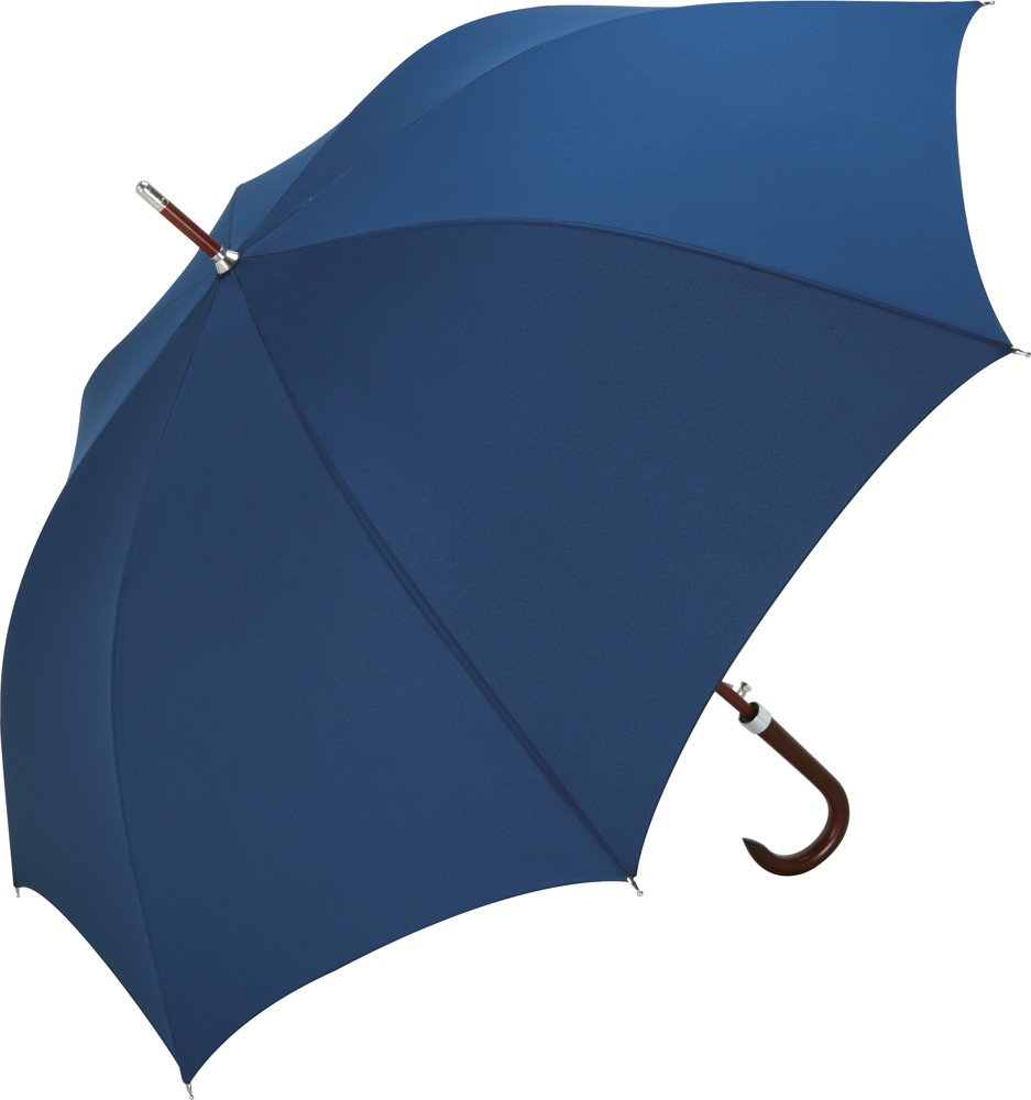 Logotrade promotional gift image of: AC woodshaft golf umbrella FARE®-Collection, Blue