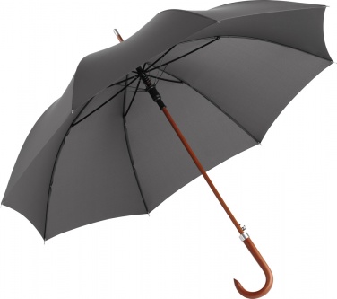 Logo trade promotional item photo of: AC woodshaft golf umbrella FARE®-Collection, Black