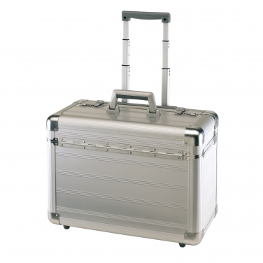 Logo trade promotional giveaways picture of: Aluminium trolley Office, silver