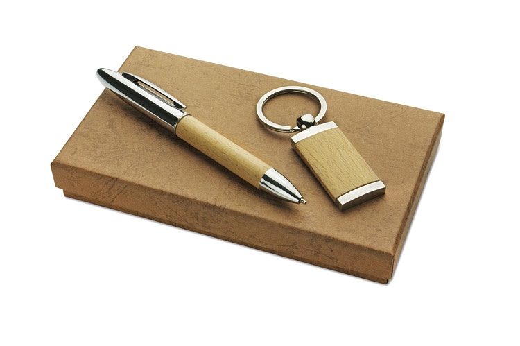 Logo trade promotional items picture of: Gift set FRED, Beige
