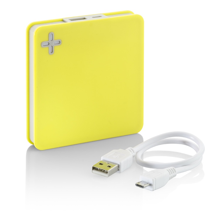 Logotrade promotional items photo of: Power bank MAIS 5200 mAh, Yellow