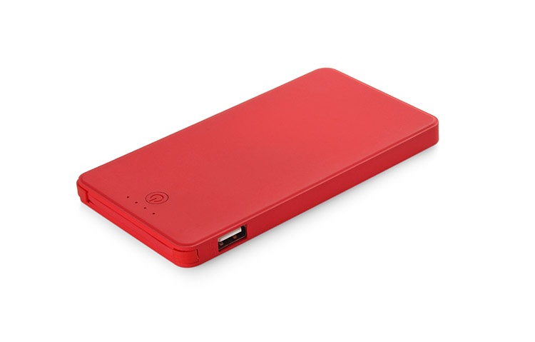 Logotrade promotional giveaway picture of: Power bank VIVID 4000 mAh, Red