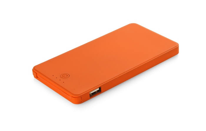 Logotrade promotional giveaway image of: Power bank VIVID 4000 mAh, Orange