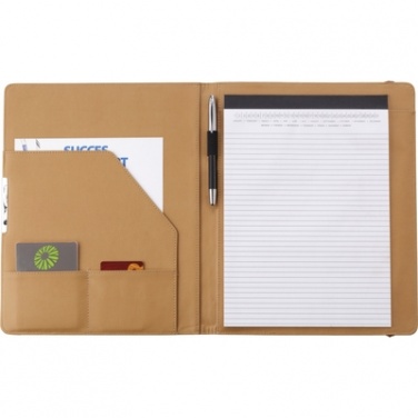 Logotrade promotional product picture of: Conference folder with notebook, Beige