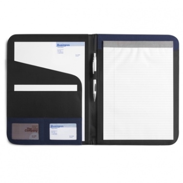 Logo trade promotional items image of: Conference folder with notebook, Blue