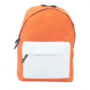 Logotrade business gift image of: Backpack, Orange/White