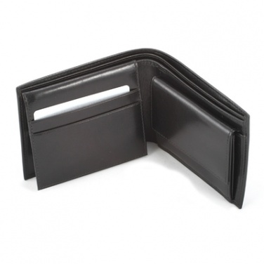 Logo trade promotional merchandise picture of: Mauro Conti leather wallet, black