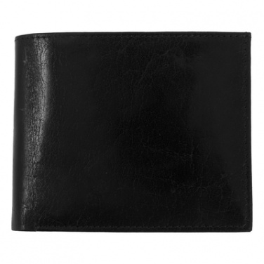 Logo trade corporate gift photo of: Mauro Conti leather wallet, black