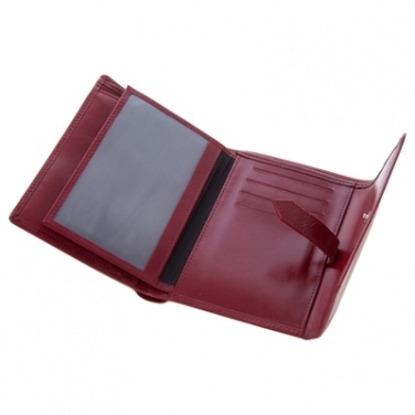 Logo trade business gift photo of: Mauro Conti leather wallet for women, red