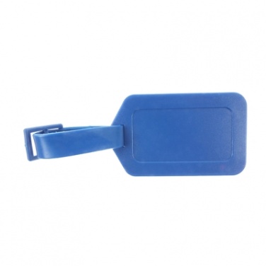 Logo trade promotional merchandise image of: Luggage tag, Blue