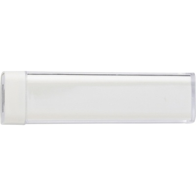 Logotrade promotional giveaway picture of: Power bank 2200 mAh, White