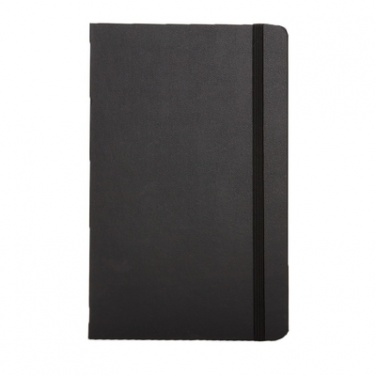 Logotrade promotional gift image of: Moleskine large notebook, lined pages, hard cover, black