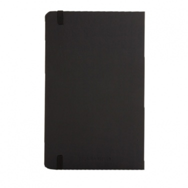 Logo trade corporate gifts picture of: Moleskine large notebook, lined pages, hard cover, black