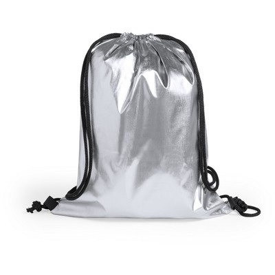 Logotrade promotional merchandise photo of: Drawstring bag Silver Star, Silver