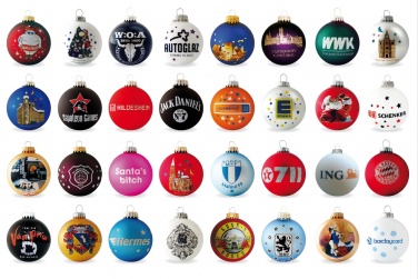 Logotrade business gifts photo of: Christmas ball with 4-5 color logo 7 cm