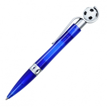 Logo trade business gift photo of: Kick ballpen, blue