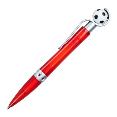 Logo trade promotional gift photo of: Kick ballpen for Fans, red