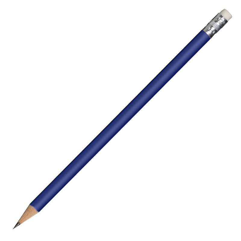 Logo trade promotional items picture of: Reklaamtoode: Wooden pencil, dark blue