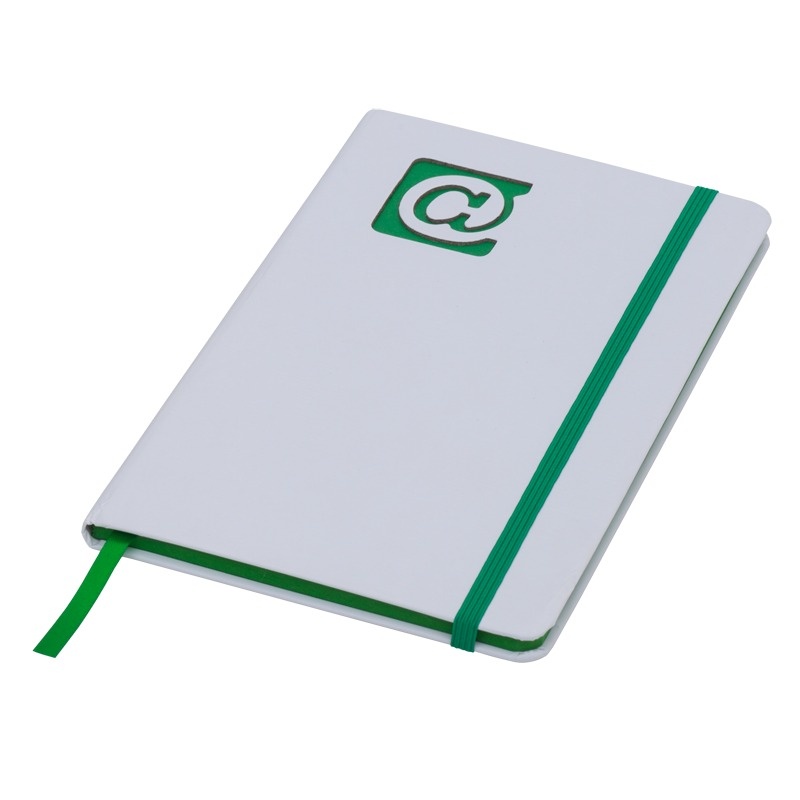 Logo trade promotional items picture of: Plain notepad, @ 130x210/80p, green/white