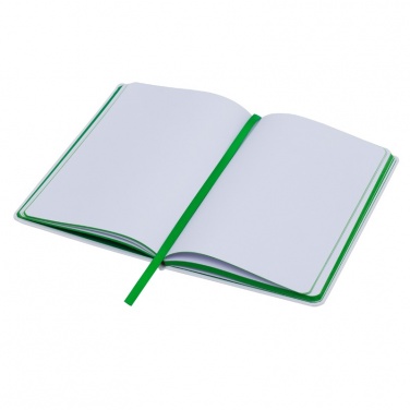 Logotrade corporate gift image of: Plain notepad, @ 130x210/80p, green/white