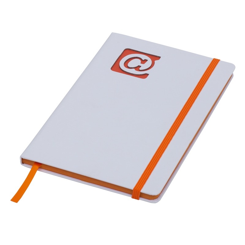 Logo trade promotional items picture of: Plain notepad, @ 130x210/80p, orange/white