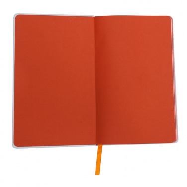 Logo trade business gifts image of: Plain notepad, @ 130x210/80p, orange/white