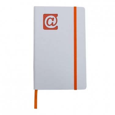 Logotrade promotional giveaway picture of: Plain notepad, @ 130x210/80p, orange/white