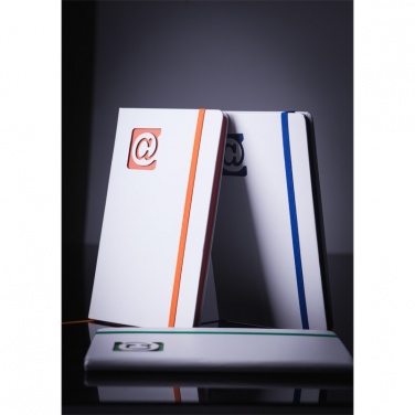 Logo trade business gift photo of: Plain notepad, @ 130x210/80p, orange/white