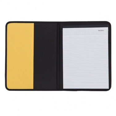 Logotrade promotional product picture of: Ortona A4 folder, yellow/black