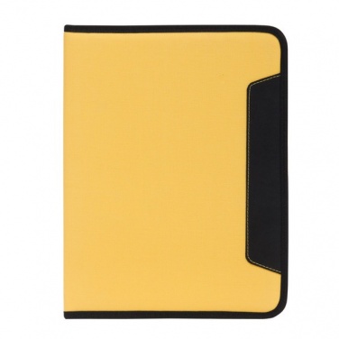 Logotrade promotional merchandise picture of: Ortona A4 folder, yellow/black